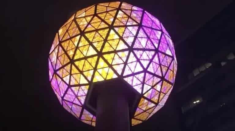 La Ball Drop di Times Square, New York