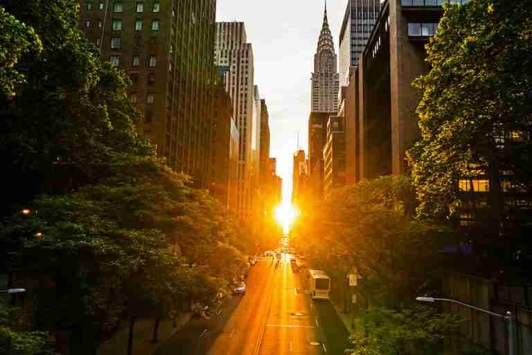 Manhattanhenge: il tramonto più bello di New York