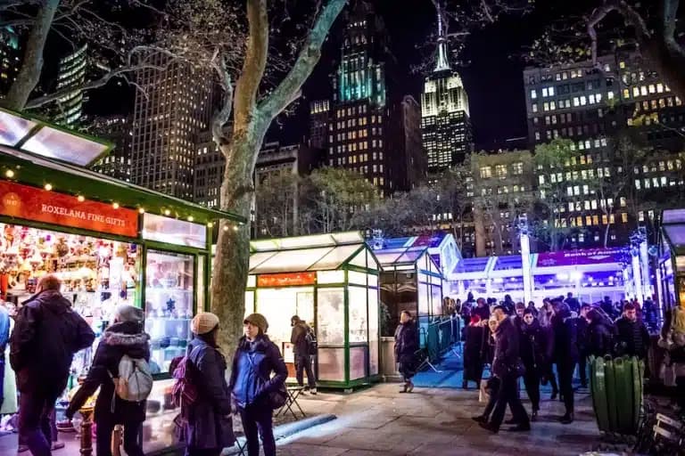Mercatini di Natale a New York 2025