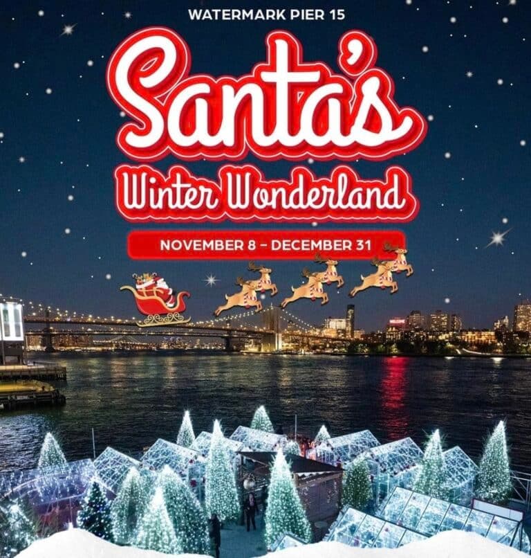 Villaggio natalizio Santa’s Winter Wonderland al Pier 15