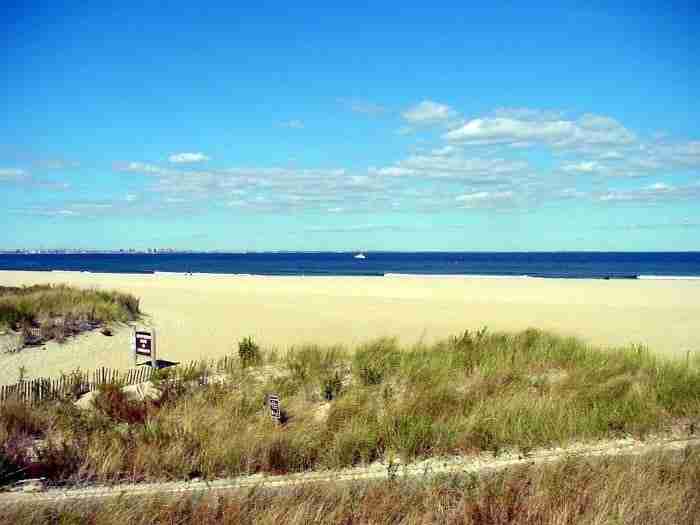 La spiaggia di Sandy Hook nel New Jersey