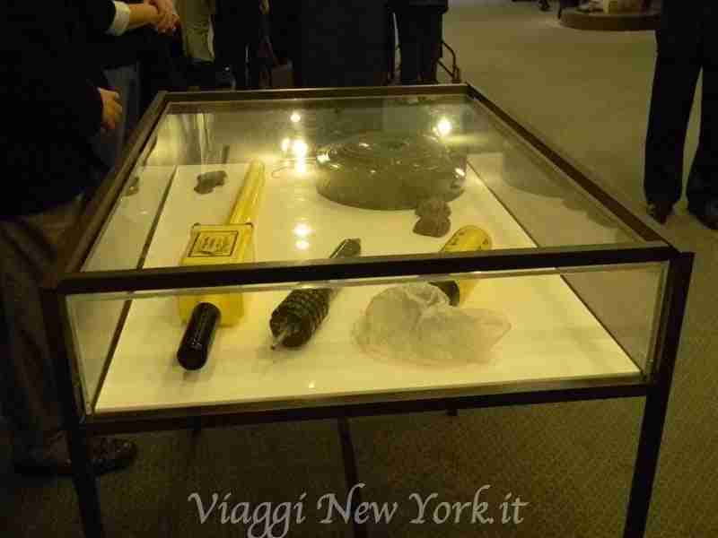 I vari tipi di mine antiuomo esposti al Palazzo delle Nazioni Unite a New York