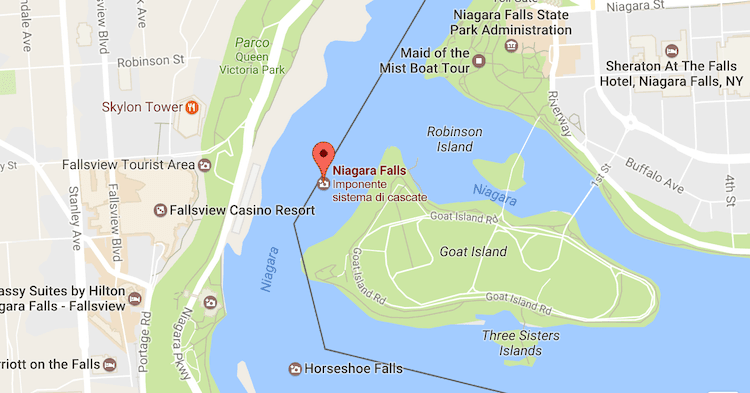 Dove si trovano le Cascate del Niagara