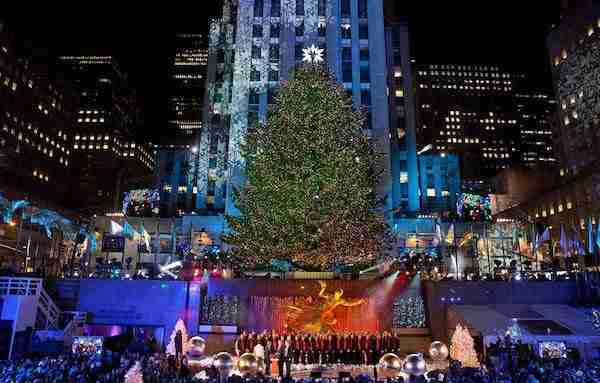 Accensione albero Rockefeller, New York