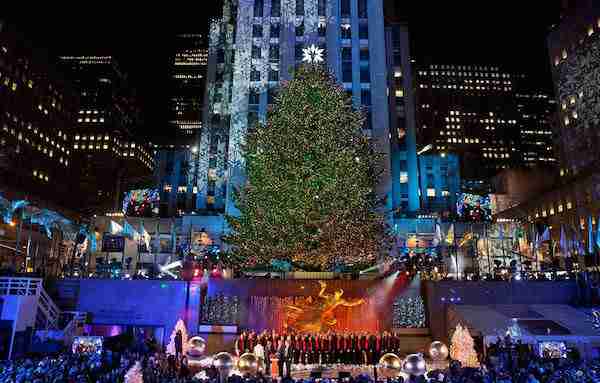Accensione albero Rockefeller, New York