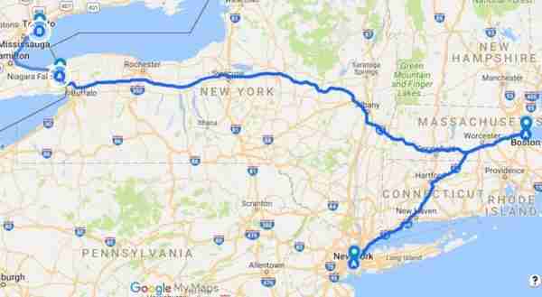 Itinerario New York, Boston, Cascate del Niagara, Toronto