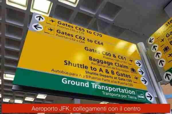 Collegamenti dall'aeroporto JFK a Manhattan