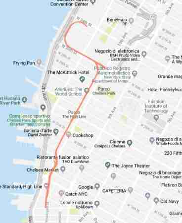 High Line en Nueva York: ruta, como llegar y que ver 5 Mapa de High Line