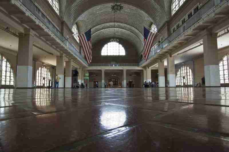 La Registry Room a Ellis Island