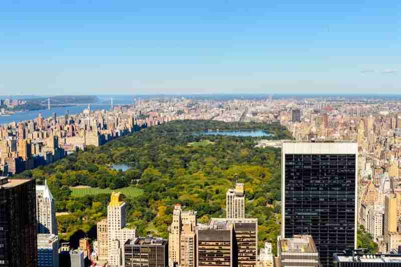 La splendida vista su Central Park dal Top of the Rock