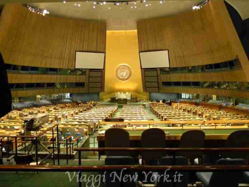 La hall principale del Palazzo dell'Onu a New York