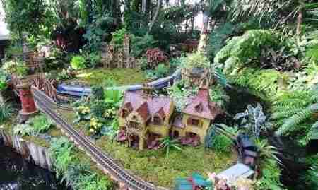 L'holiday Train Show al New York Botanical Garden