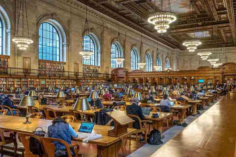 Interno della New York Public Library