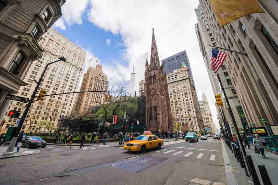 Trinity Church in Lower Manhattan, New York