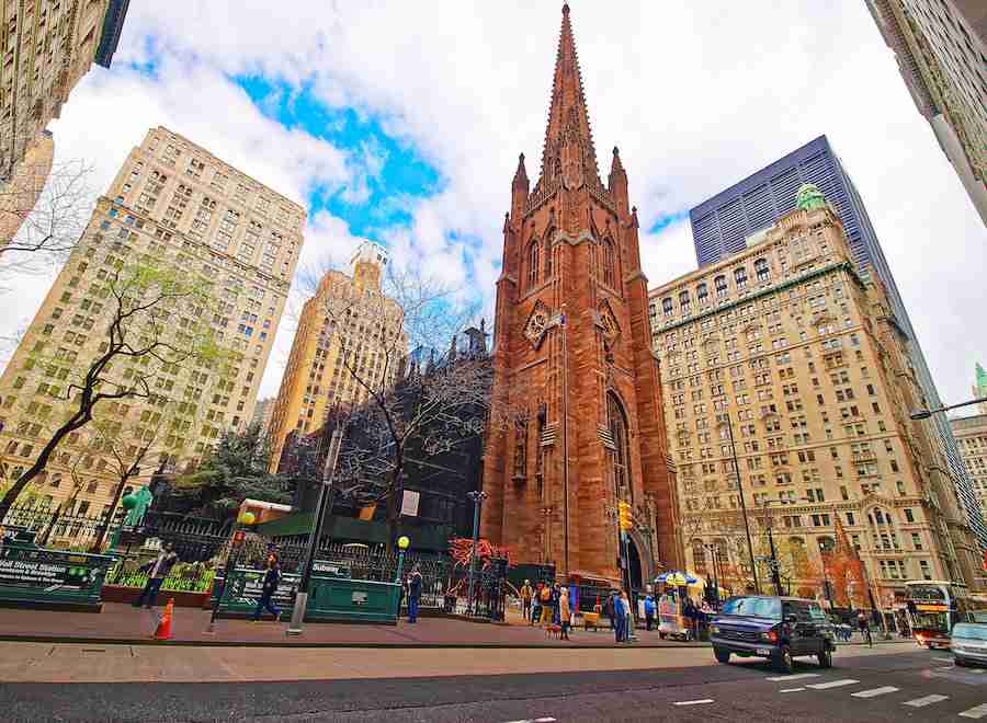 La Trinity Church a Wall Street, New York