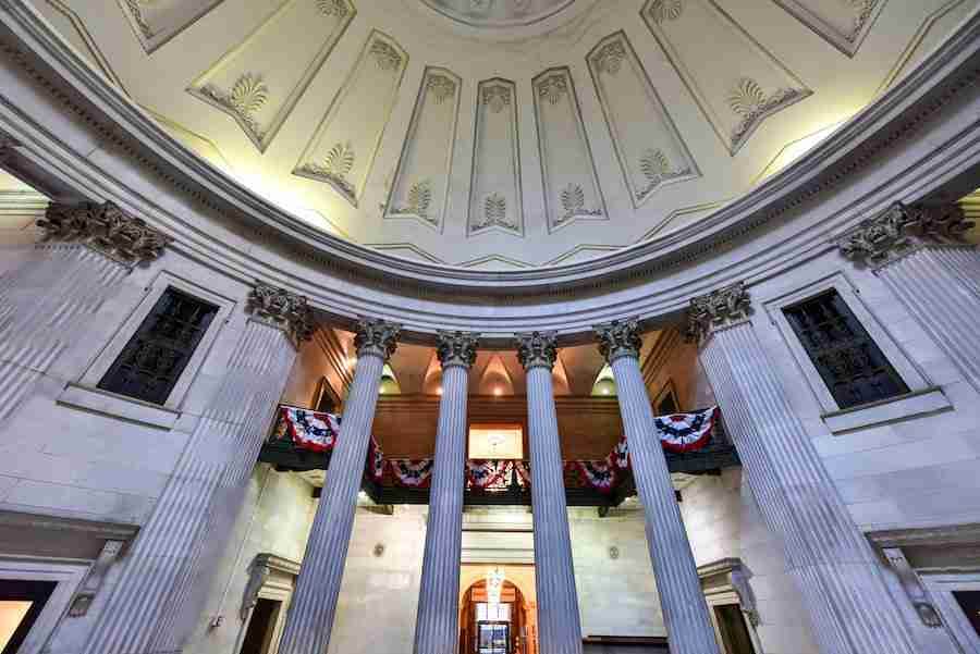 Interno della Federal Hall, Wall Street