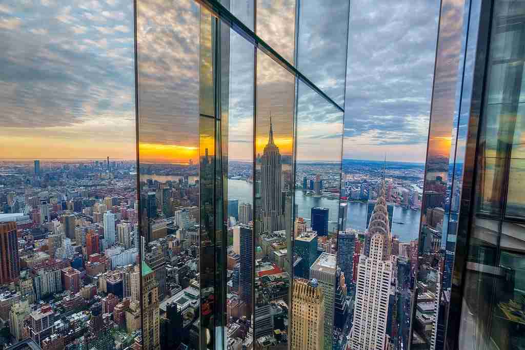 La bellissima vista dall'osservatorio One Vanderbilt Summit