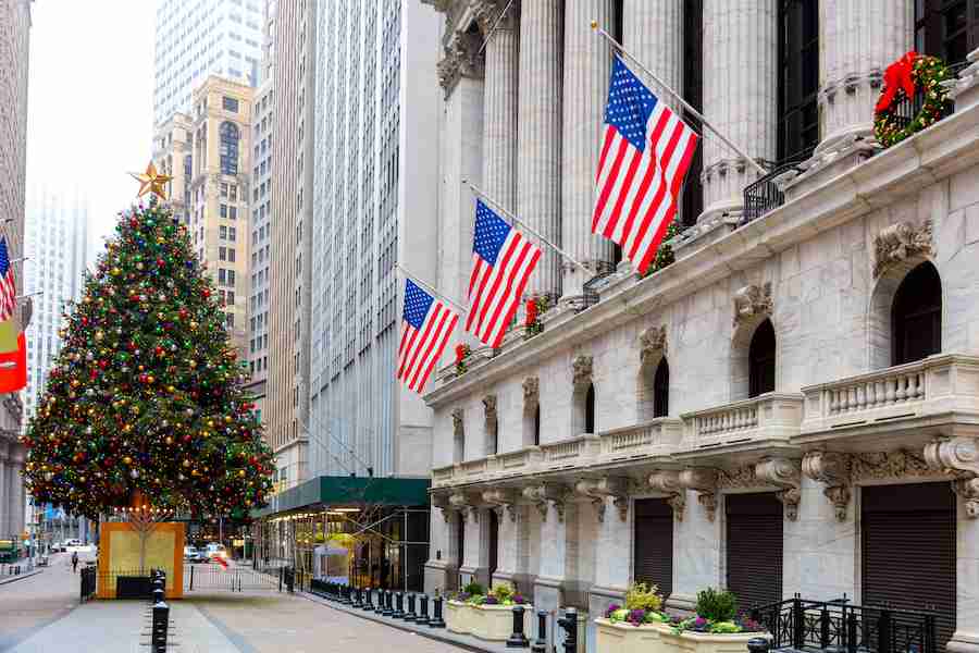 L'albero di Natale di Wall Street, New York