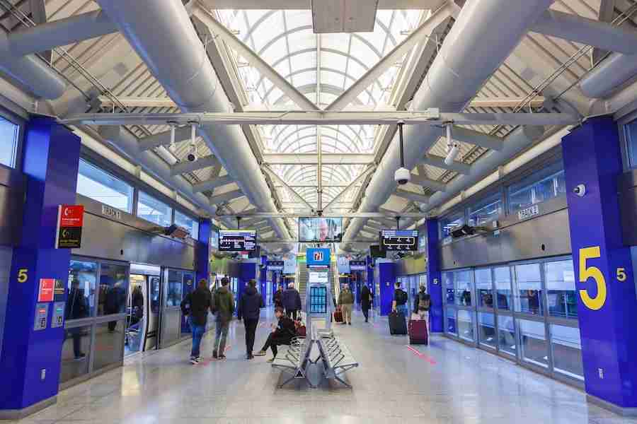 La stazione dell'AirTrain all'aeroporto JFK