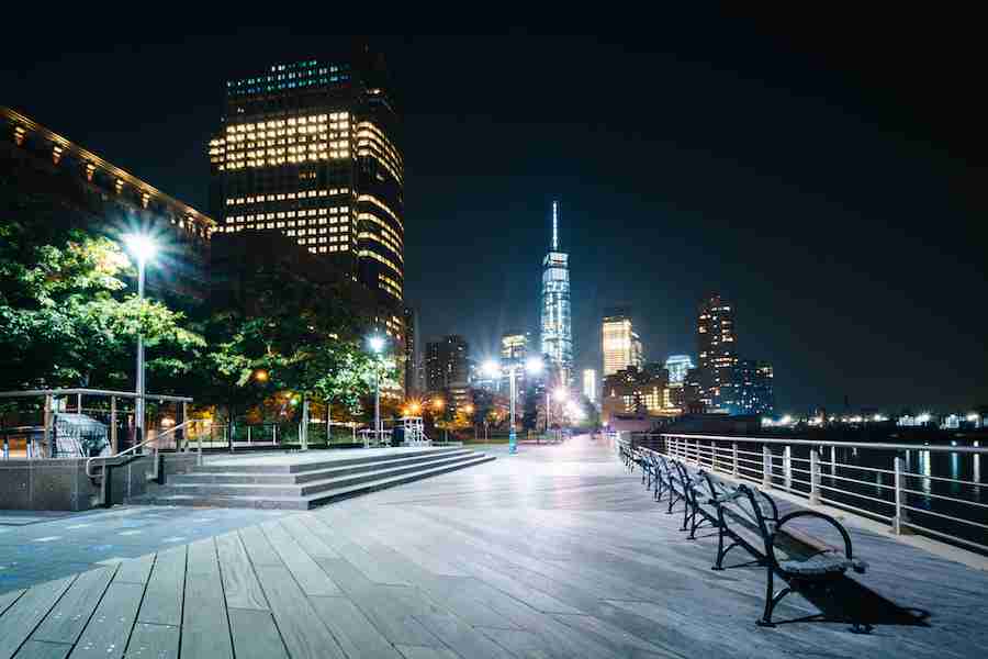 Hudson River Park a Lower Manhattan, New York