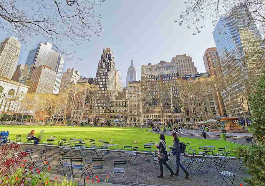 Bryant Park è una delle attrazioni più belle da non perdere in un viaggio di 10 giorni a New York