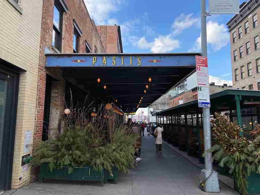 Gansevoort street nel Meatpacking district e l'ottimo ristorante francese Pastis