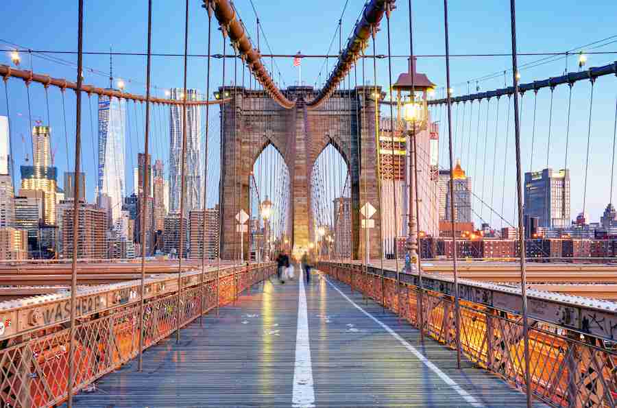 Dal ponte di Brooklyn si può ammirare una bellissima vista