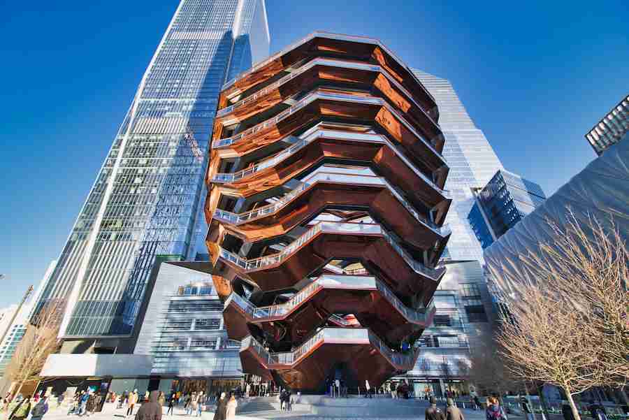 La zona di Hudson Yards ospita il The Vessel e soprattutto il bellissimo osservatorio The Edge