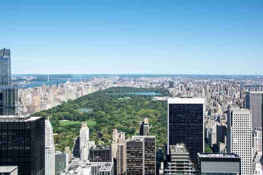 Vista dall'osservatorio del Top of the Rock, New York