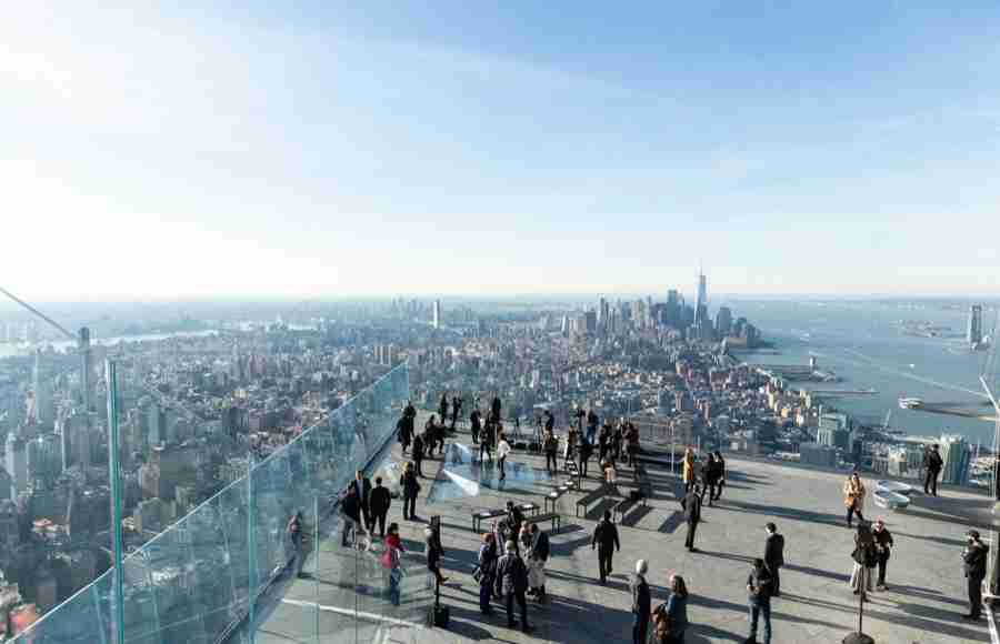 Vista dall'osservatorio del the Edge, New York