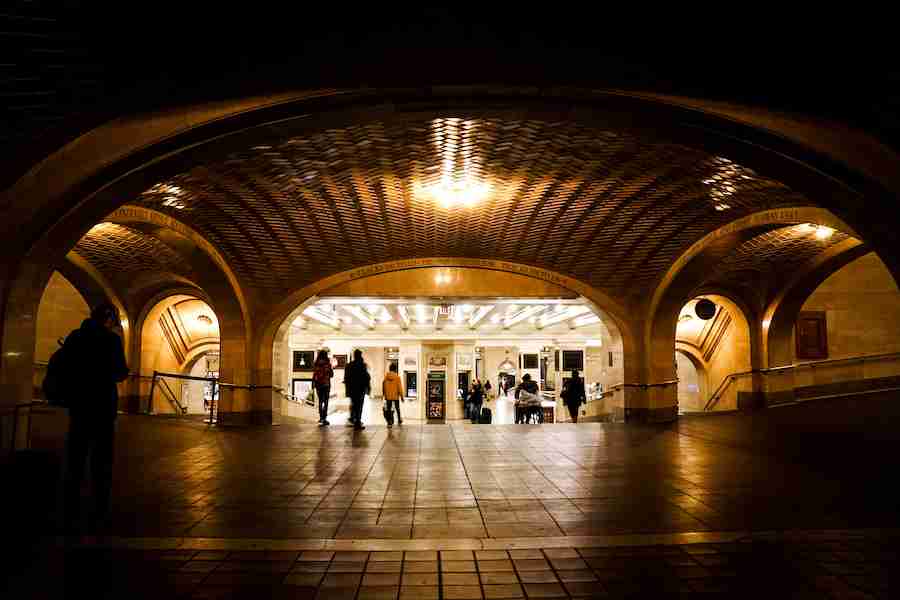 La whispering gallery alla Grand Central Terminal, New York