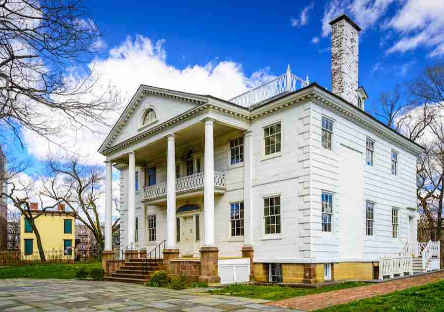 La residenza più antica di Manhattan, la Morris-Jumel Mansion a Washington Heights, New York