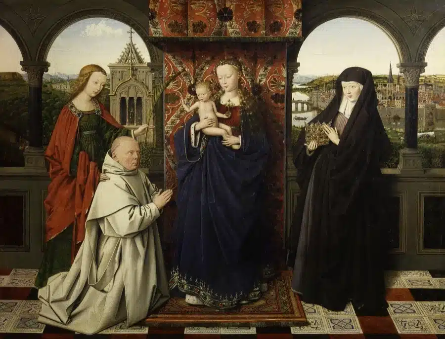 Madonna col Bambino, Quattro Santi e un Donatore – Jan van Eyck