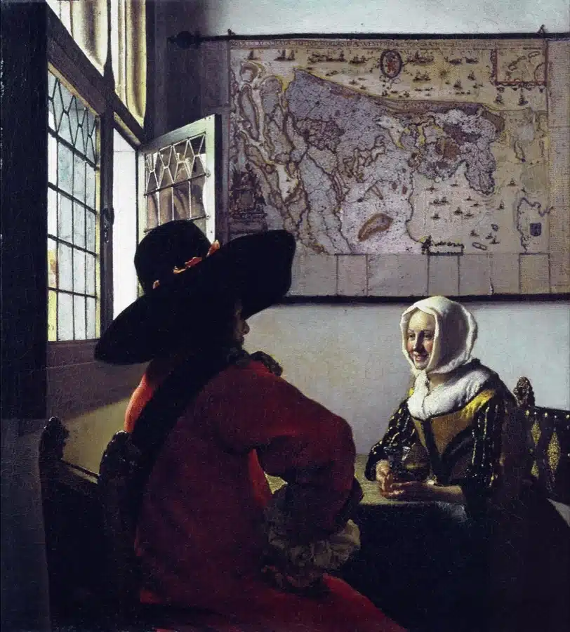 Soldato con ragazza sorridente – Johannes Vermeer