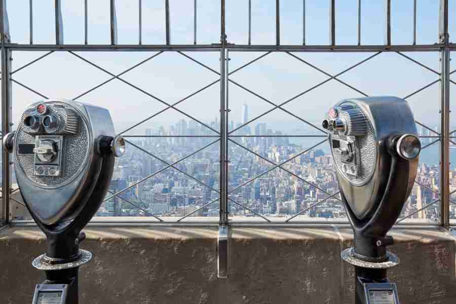 Vista dall'osservatorio esterno dell'Empire State Building