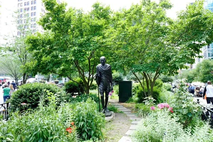 La statua di Ghandi a Union Square Park