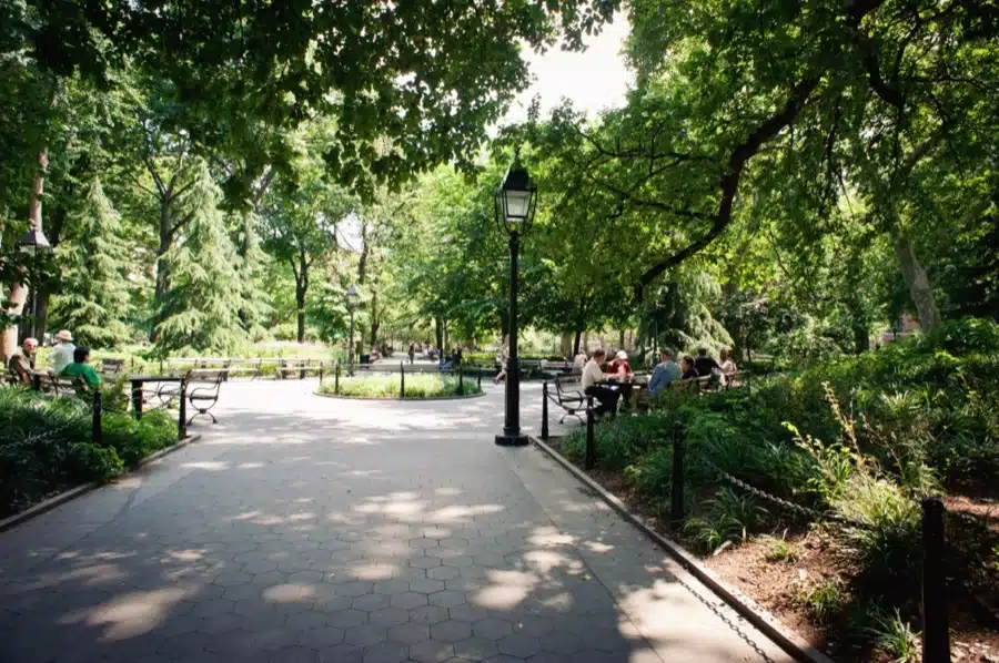 Washington Square Park si trova nel Greenwich Village