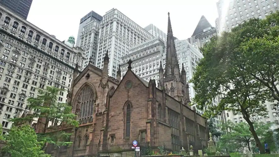 Trinity Church in Lower Manhattan, New York