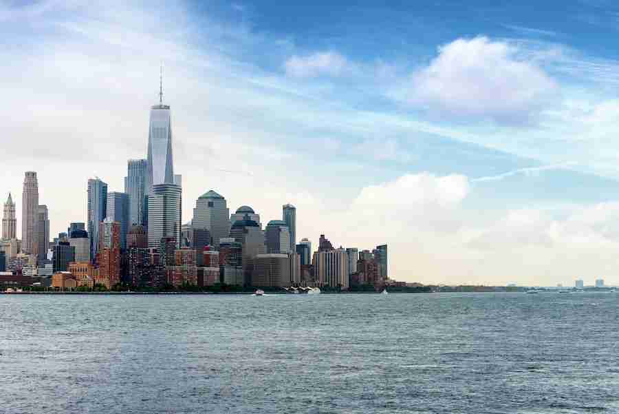 La bellissima vista da Hoboken verso Lower Manhattan