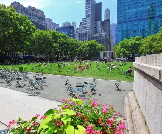 Bryant Park è uno dei parchi più belli di Manhattan