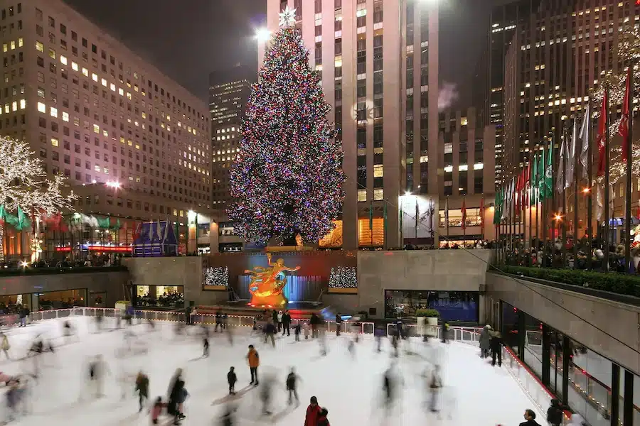 Illuminazione dell'albero di Natale a New York