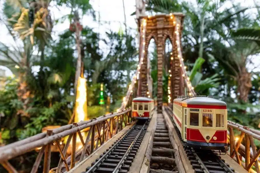 Lo spettacolo dell'Holiday Train Show al Giardino Botanico di New York