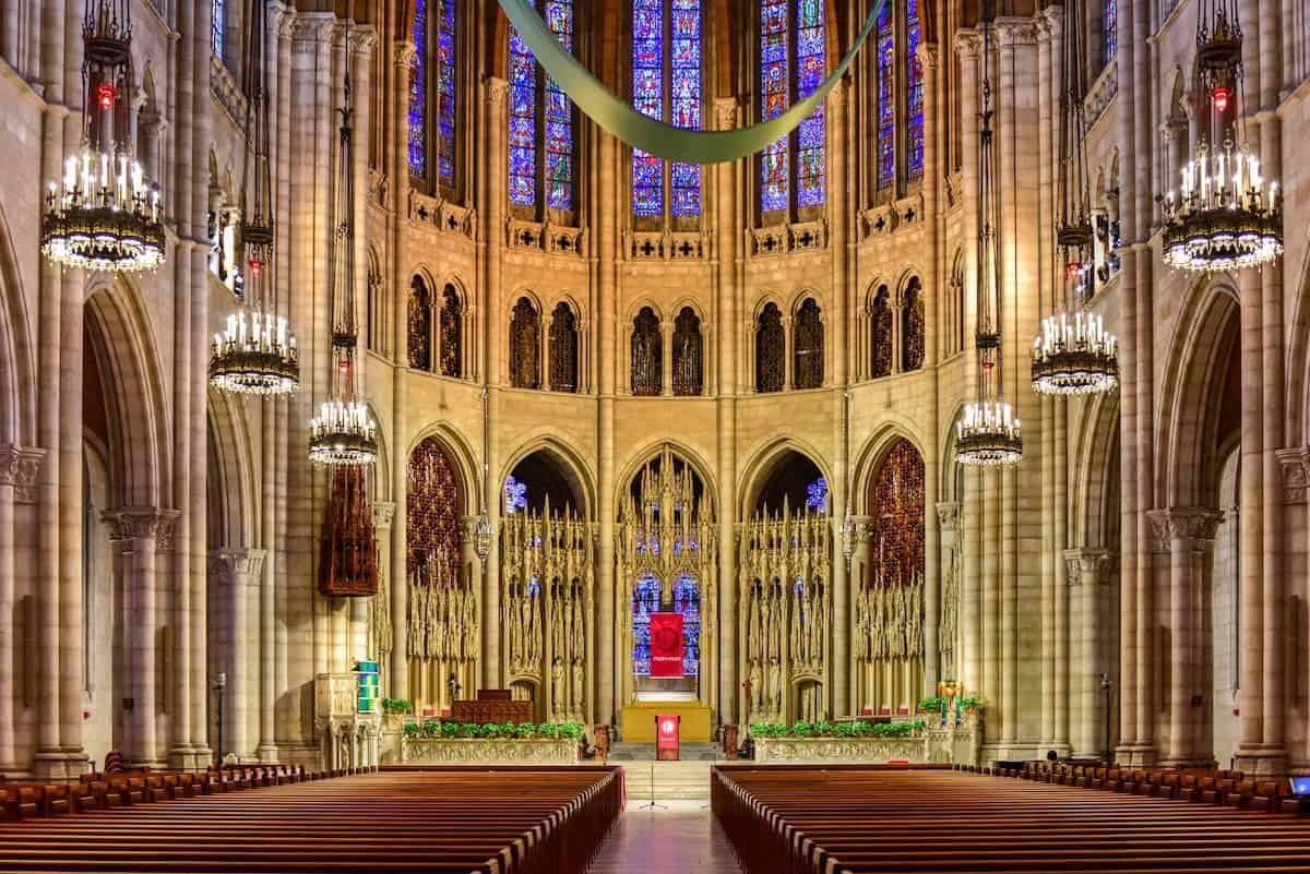 Interno Riverside Church New York