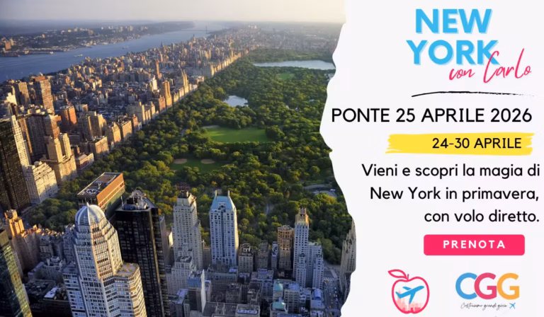 Viaggio organizzato New York con Carlo ponte 25 aprile 2026