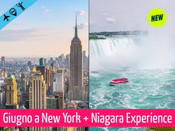 Copertina viaggio New York con Carlo a giugno con Niagara