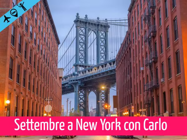 Settembre a New York con Carlo